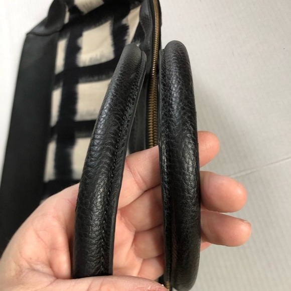 Black and White Checkered Overnight Bag - Picture 7 of 16